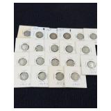 20 1897-1913 Barber Silver Dimes, Philadelphia, Denver & San Francisco Mints
