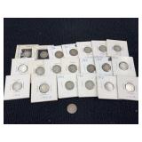 21 1913-1916 Barber Silver Dimes, Philadelphia, Denver & San Francisco Mint