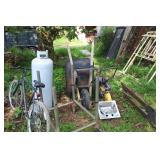 Propane Tank, Wheelbarrow, more