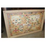 Framed Stamp Collection 