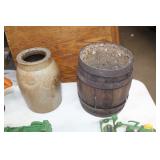 Crock, Wood Paint Bucket 