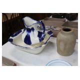 Pitcher & Bowl, Crock 