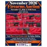 November 2026 Firearms Auction