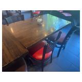 Wood tables used
