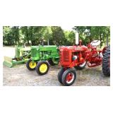 John Deere M & Super C Farmall Tractors