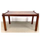 Lot 705  Mid-Century Modern Brazilian Rosewood Console Desk Table with Exposed Dowel Joinery, Sergio Rodrigue