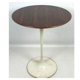 Lot 707  Vintage Mid Century Eero Saarinen Knoll Tulip Walnut Top Table, Label Knoll International. 