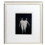 Lot 718  Sarah Peters Etching with Aquatint depicting a bicephalic figure. Pencil signed and numbered 1-25. F