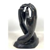 Lot 723  Bronze Cathedral Hands Sculpture Statue After Auguste Rodin 