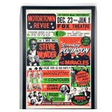 Lot 725  Motortown Revue Globe Poster Baltimore Concert Poster for the Fox Theatre featuring Stevie Wonder an