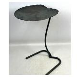 Lot 768  Salterini Nesting Leaf Form Garden Side Table. Black iron. Outdoor, Patio, Deck. 