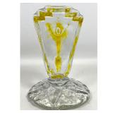 Lot 786  Studio Art Glass Sculpture with Internal Figure. 