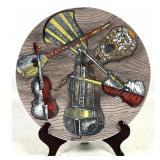 Lot 791  Fornasetti Milano Strumenti Musicali Porcelain Plate Number 6 Made in Italy