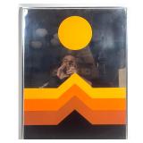 Lot 867  Turner Wall Accessory Geometric Screen Printed Mirror Art Mountain Sunset