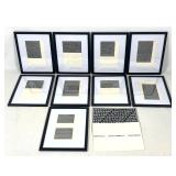 Lot 875  Frank Stella Gemini gel offset lithograph prints black series 1967 with original brochure