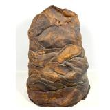 Lot 877  Large Abstract Pottery Sculptural Vase. Organic form. Signed. Voulkos style. 