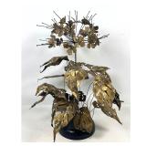 Lot 878  Brutalist Welded Brass and Steel Hydrangea Sculpture Signed Bruce Blomellu Dated 1966