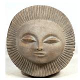 Lot 893  Austin Productions Inc Sun God Brutalist Cast Plaster Sculpture. Sun Face with Rays. Marked. 