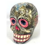 Lot 894  Felipe Linares Mexican papier-mache Day of the Dead Calavera decorative skull dated 1984