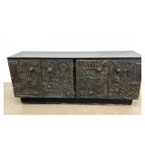 Lot 916  Adrian Pearsall Goop Sideboard Credenza Cabinet. Brutalist Style. Molded handles. 