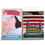 Lot 922  Two limited edition exhibition posters including Alex Katz 1980 Philadelphia Museum of Art serigraph