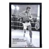 Lot 969  Muhammad Ali Shadow Boxing Framed Poster with I m So Fast Quote and Official Ali Logo