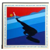 Lot 976  Ernest Tino Trova Save Our Planet Save Our People Serigraph Poster. Signed in ink. Sponsored by Oliv