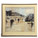 Lot 996  Christo Offset Lithograph The Pont Neuf Wrapped Project for Paris 1984