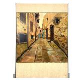 Lot 998  Ross Moffett Original Oil Painting on Canvas Street Scene Signed MOFFETT
