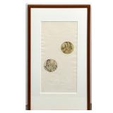 Lot 1018  LEBADANG Etching of Female Nude with Cat. Also features Blind Embossing. Pencil Signed and Numbered 