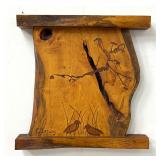 Lot 1037  PJ Spring Live Edge Spalted Maple Wall Sculpture, Marquetry, American Studio Craftsman.