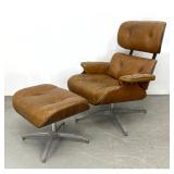Lot 1083  Charlton Molded Plywood Lounge Chair and Ottoman. As is