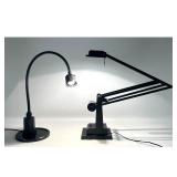 Lot 1097  80s Vintage Postmodern Articulated Desk Task Lamp, Italian Style. Levenger etc.
