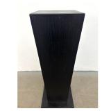 Lot 1157  Contemporary Tapered Black Stained Oak Pedestal Plinth with Square Base