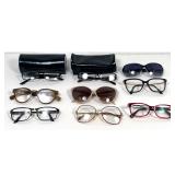 Lot 1165  9 9pc lot of Designer Eyewear with Coach Marc Jacobs Bulova and Titmus Frames and Branded Cases