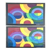 Lot 1187  Pair of SentoSphere COLOREBUS Cercles Wooden Brain-Teaser Puzzles. Designed in France, Inspired by R