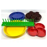 Lot 1199  Lot of Mod Vintage Mid Century Plastic Massimo Vignelli Heller, Jens Quistgaard Dansk and more
