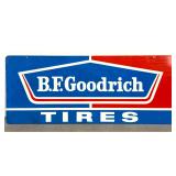 Lot 1236  Double Sided Vintage B.F. Goodrich Tires Metal Advertising Sign 