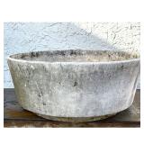 Lot 1243  Large Willy Guhl Architectural Mid-Century Modern Brutalist Planter. Tapered cylindrical form. 