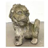 Lot 1278  Vintage Cast Stone Cement Foo Dog Garden Ornament. Outdoor. Patio. 