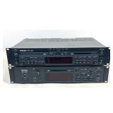 Lot 1295  Two Tascam Professional Rack Mount Audio Components including MD-CD1 Combination CD and MiniDisc Dec