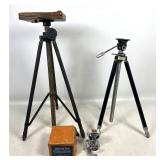 Lot 1299  American Bolex Gearmaster Geared Head with Original Box, Fairfax Elevator F-1 Tripod, and Heavy Duty