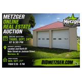 09.24.26 - 1,148 SF Pole Barn with 2 Overhead 10x10 Garage Doors & Walk-In Door
