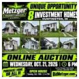 Metzger Online Real Estate Auction - 8 Investment Properties in Huntington, IN