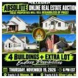11.19.26 Absolute Online Real Estate Auction - ABSOLUTE AUCTION, PROPERTIES SELL REGARDLE OF PRICE