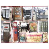 Tarzan Collectibles, Petroliana, Exercise Equipment, Cooler & Antiques