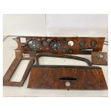 Sunbeam Wood Grain Dash Cluster