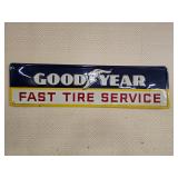 Good Year Die Stamped Sign