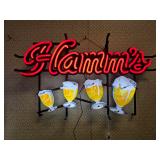 Modern Hamm's Lighted Sign