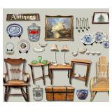 October Gallery Auction Featuring Antiques, Pottery, Glassware, Collectibles & Fine Jewelry